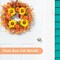 24 Inch Fall Wreath with Artificial Sunflowers Pumpkins Berries Maple Leaves, Autumn Door Wreath for Thanksgiving Harvest Decorations Indoor Outdoor